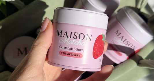Maison Matcha strawberry ceremonial matcha naturally sweet and fruity