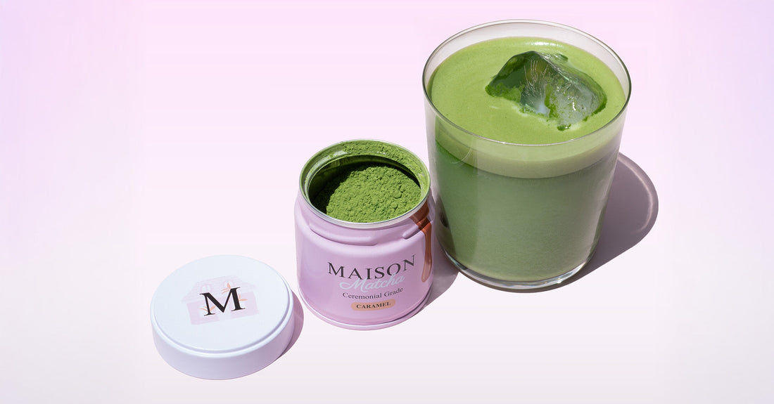Maison Matcha caramel flavoured matcha with ceremonial matcha no sugar from uji, japan
