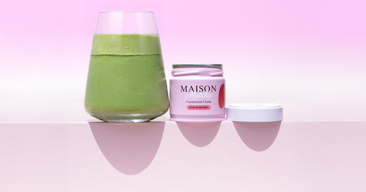 Maison Matcha ceremonial strawberry matcha naturally sweet