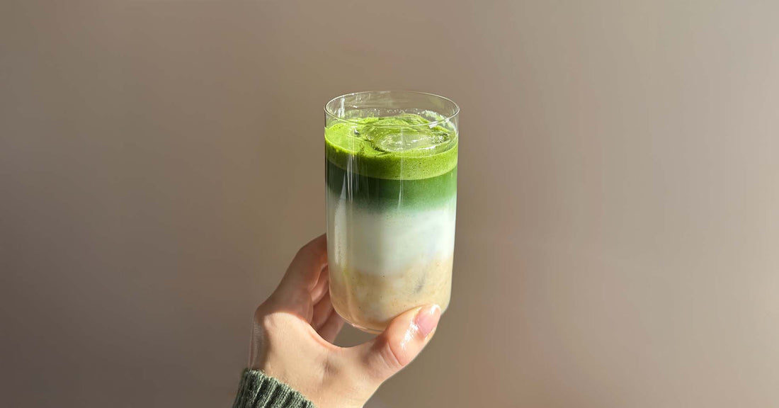 Maison Matcha banana matcha recipe, viral creamy matcha trend