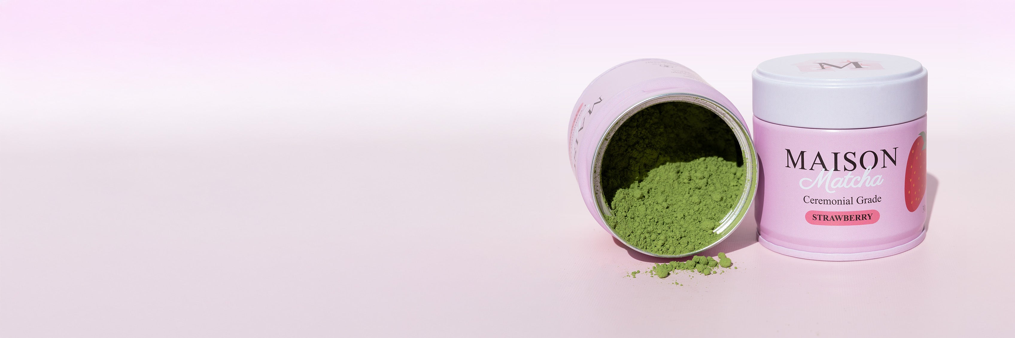 Maison Matcha Strawberry matcha powder ceremonial grade from Uji