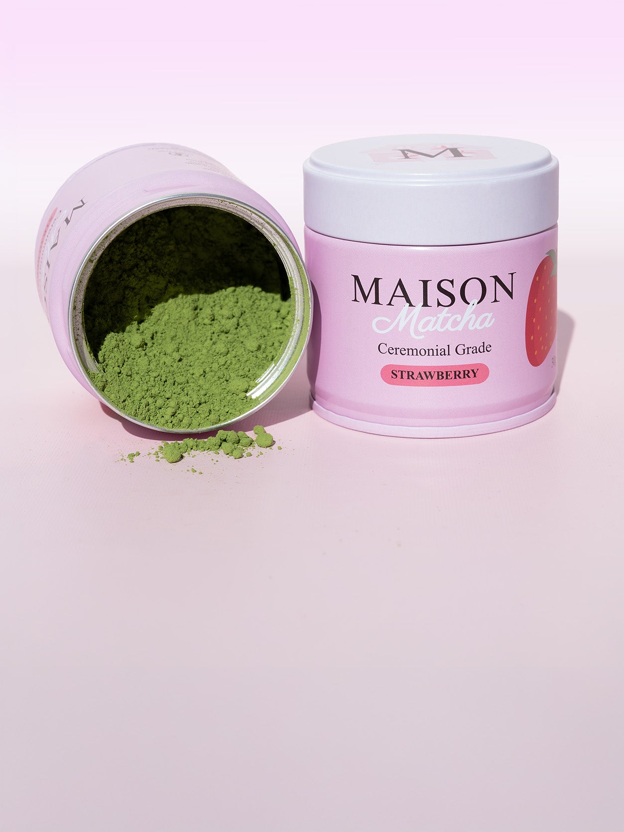 Maison Matcha strawberry matcha powder ceremonial grade vibrant green