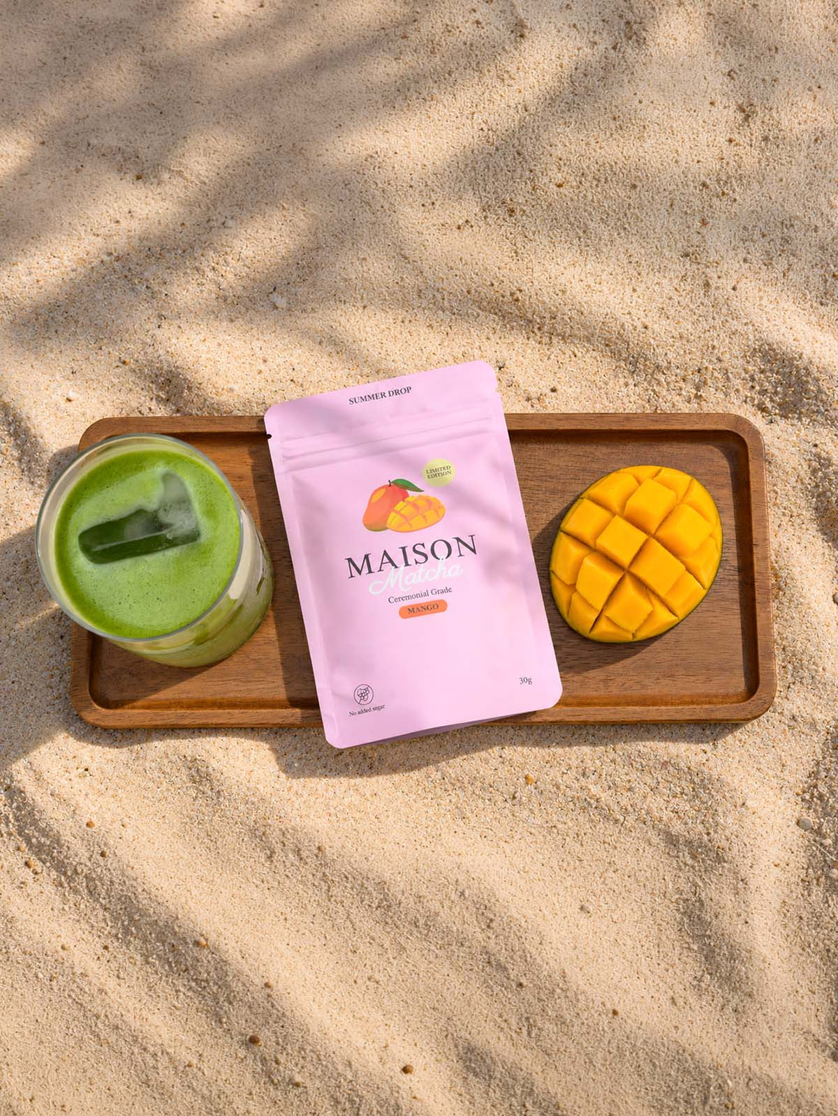 Maison Matcha mango matcha latte limited edition matcha powder summer