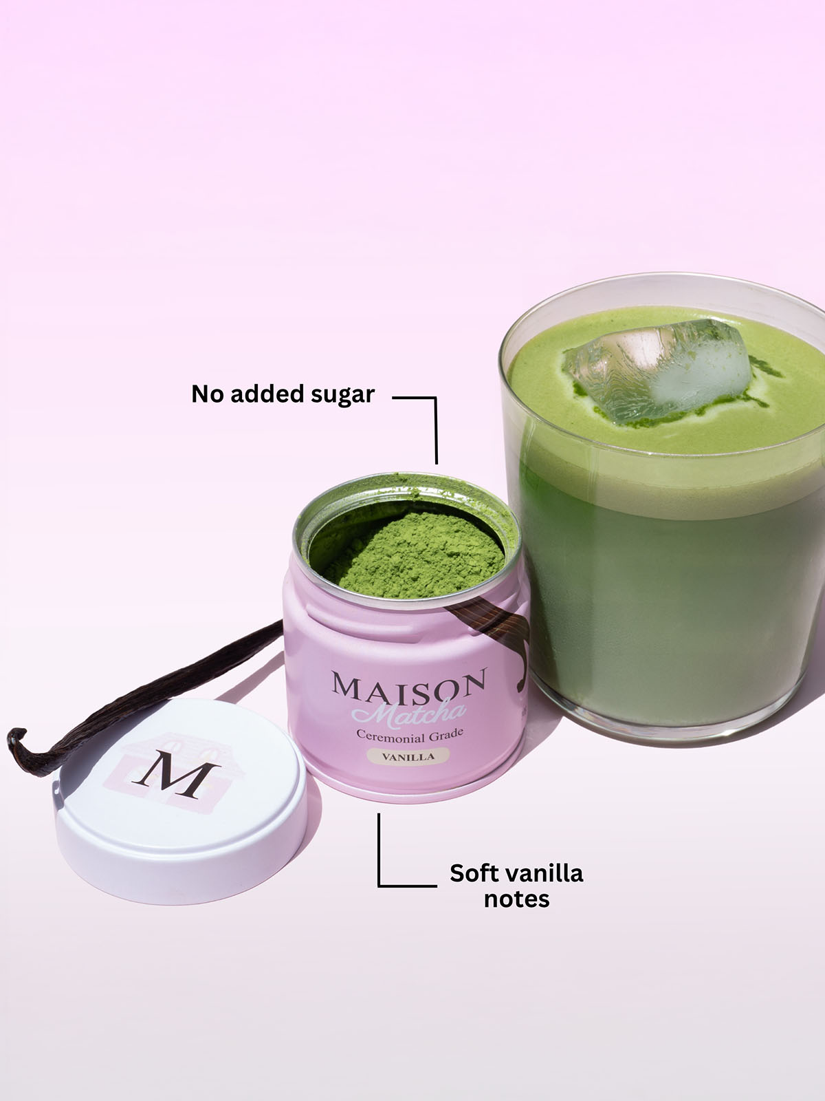 Maison Matcha Vanilla matcha powder no added sugar