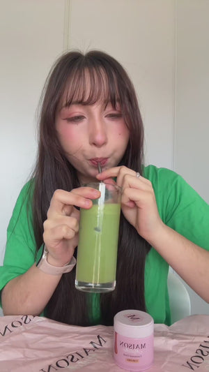 Food influencer @fedbyzed highly recommends Maison Matcha Caramel