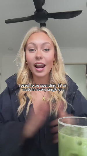 Aleesha Robran swapped her cafe matcha for a home-made matcha with Maison Matcha Strawberry Matcha